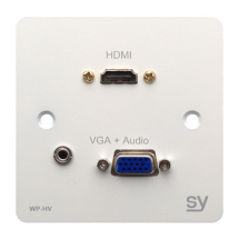 SY-WP-HV-BW Wall Plate HDMI/VGA+audio