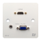 SY-WP-HV-BW Wall Plate HDMI/VGA+audio